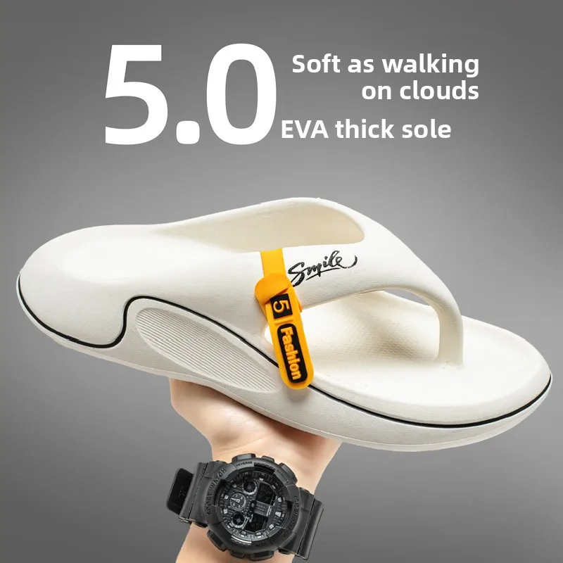 Men's Summer Trendy Flip Flops Outdoor Anti-Slip Slippers Beach Sports Casual Sandals Thick Bottom EVA Lightweight Slip-On
Men's Summer Trendy Flip Flops Outdoor Anti-Slip Slippers Beach Sports Casual Sandals Thick Bottom EVA Lightweight Slip-On