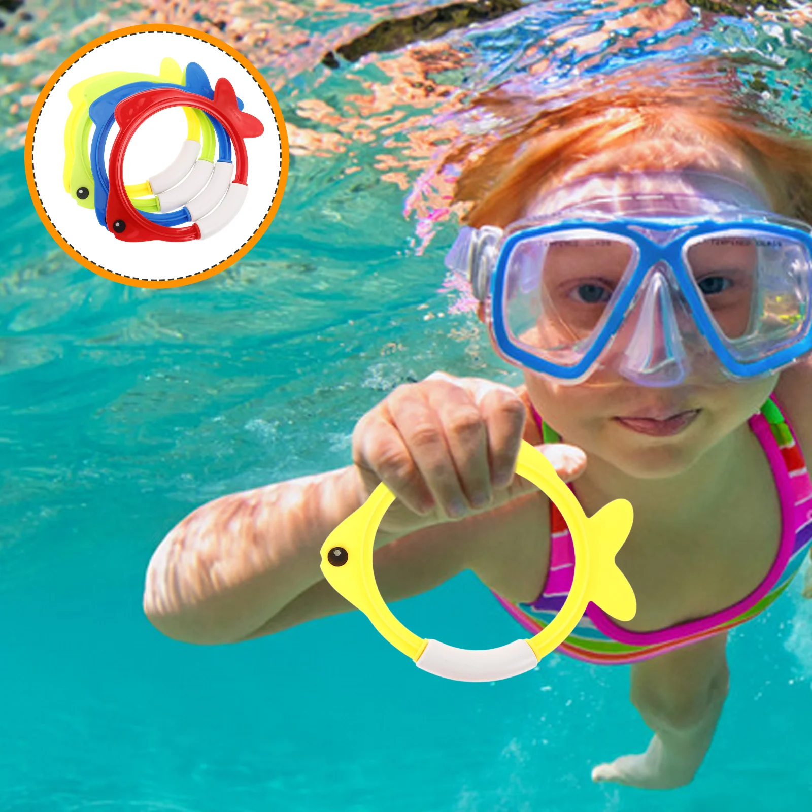 4pcs Dive Pool Colored Pool Toys Kids Underwater Training Swimming Sinking Colored Rings Toddler Water Play
4pcs Dive Pool Colored Pool Toys Kids Underwater Training Swimming Sinking Colored Rings Toddler Water Play