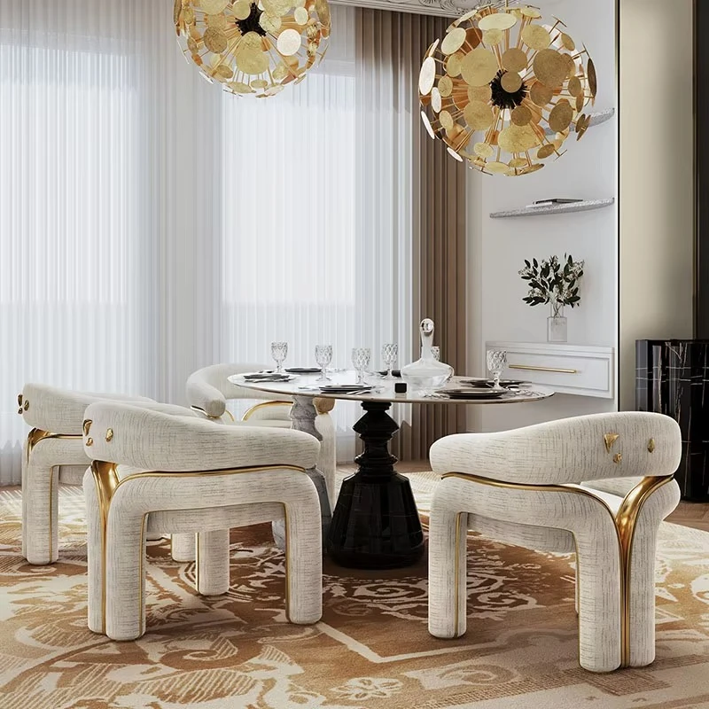 Modern simple leisure chair metal backrest dining chair design high-end dining chair suitable for restaurant use
Modern simple leisure chair metal backrest dining chair design high-end dining chair suitable for restaurant use