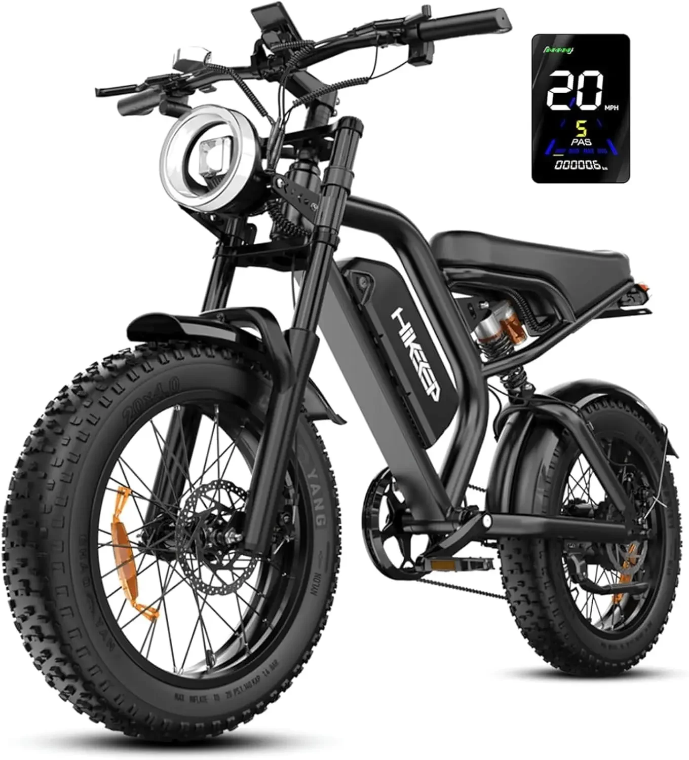 Electric Dirt Bike for Adults - Peak 1500W/3000W Electric Bikes, 48V/52V 15.6Ah/25Ah/40Ah, 50-100 Mile Range(PAS, Customized
Electric Dirt Bike for Adults - Peak 1500W/3000W Electric Bikes, 48V/52V 15.6Ah/25Ah/40Ah, 50-100 Mile Range(PAS, Customized