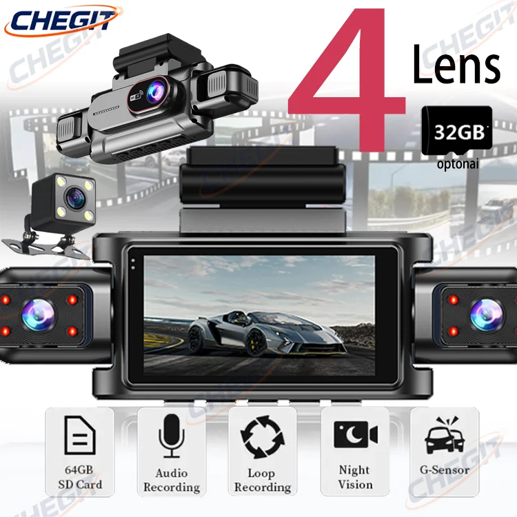 1080PWiFi DashCam Car DVR with Night Vision 360° Auto Black Box 24H Parking Monitor Video Recorder for Vehicle Security 3/4 Lens
1080PWiFi DashCam Car DVR with Night Vision 360° Auto Black Box 24H Parking Monitor Video Recorder for Vehicle Security 3/4 Lens