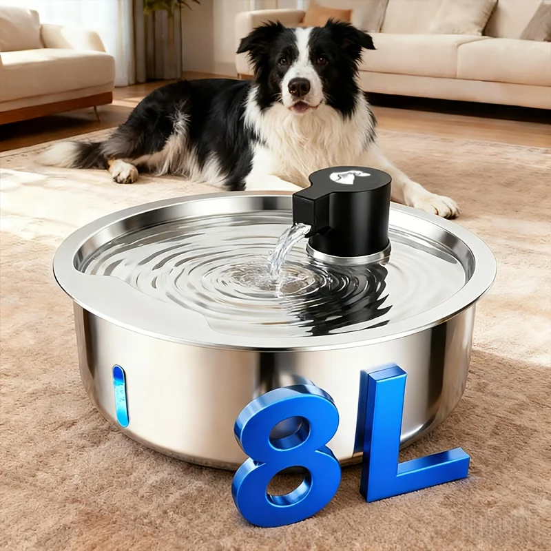 Dog Water Dispenser, 2.1 Gallon/272oz/8 Liter Large Capacity Automatic Dog Water Bowl Dispenser, Circulating Water Flow with Appropriate Size to Prevent Splashing, Easy-to-Clean Set, Suitable for Large Dogs and Multiple Pets, Battery Not Included
Dog Water Dispenser, 2.1 Gallon/272oz/8 Liter Large Capacity Automatic Dog Water Bowl Dispenser, Circulating Water Flow with Appropriate Size to Prevent Splashing, Easy-to-Clean Set, Suitable for Large Dogs and Multiple Pets, Battery Not Included