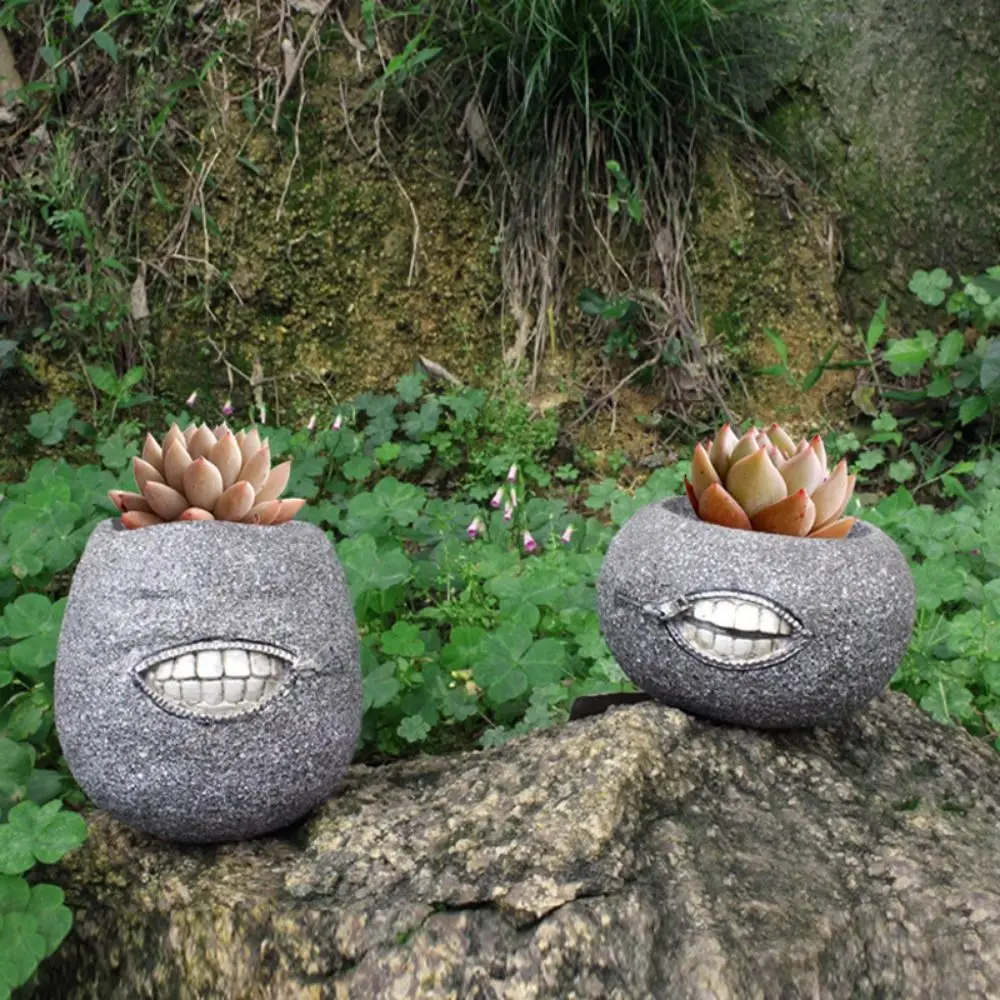 2Pcs/set Simple Unique Zipper Tooth Flower Pot Funny With Drainage Holes Succulent Plant Pot Sturdy Resin Flowerpot Kids
2Pcs/set Simple Unique Zipper Tooth Flower Pot Funny With Drainage Holes Succulent Plant Pot Sturdy Resin Flowerpot Kids