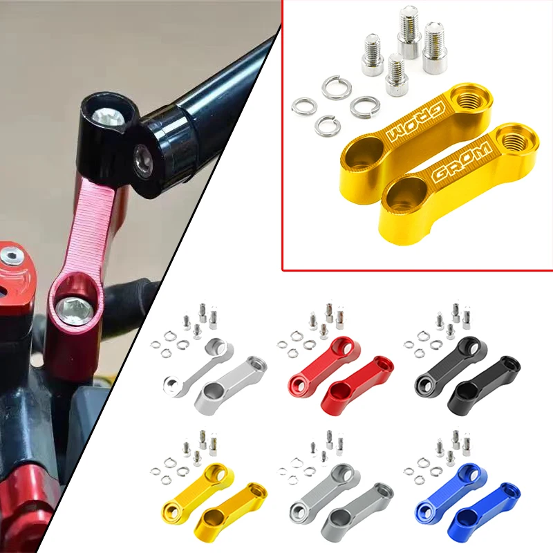 Honda Grom 125 Grom 125 MSX 125 MSX 125 2014-2022 2018 запчасти для мотоциклов, удлинитель зеркала заднего вида, кронштейн с логотипом GROM 
Honda Grom 125 Grom 125 MSX 125 MSX 125 2014-2022 2018 запчасти для мотоциклов, удлинитель зеркала заднего вида, кронштейн с логотипом GROM