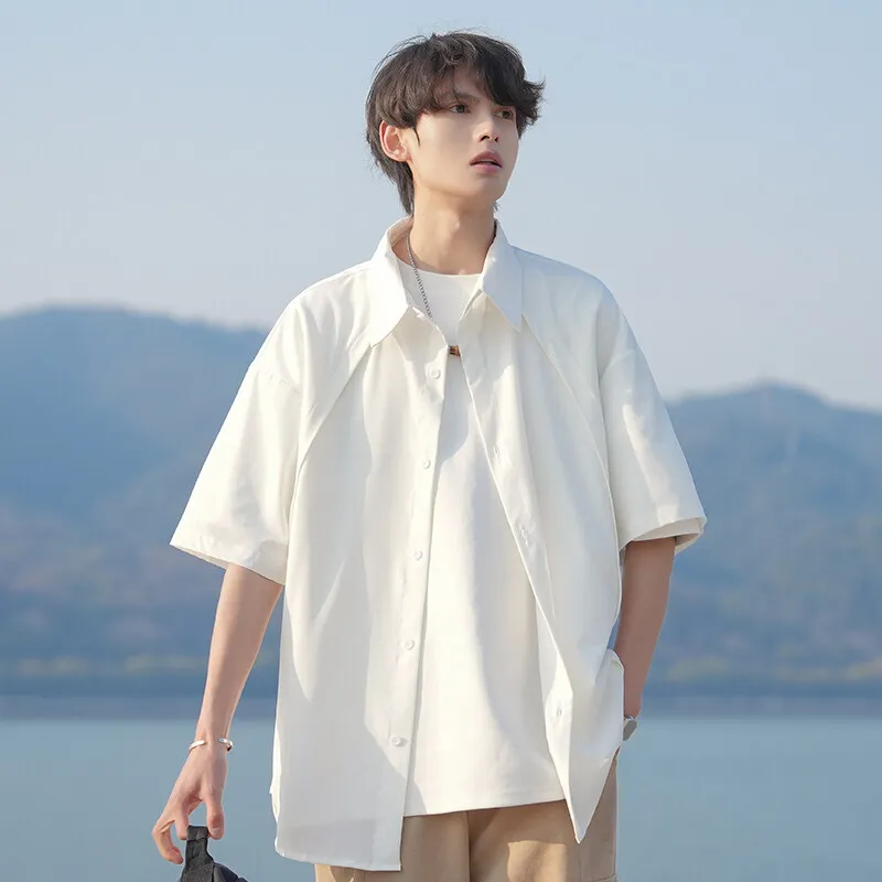 GIOIOMen's Shirt,2025Spring and Summer New Loose Pure Color Ice Silk Casual Short-Sleeved Shirt,Fashionable Versatile Casual Top
GIOIOMen's Shirt,2025Spring and Summer New Loose Pure Color Ice Silk Casual Short-Sleeved Shirt,Fashionable Versatile Casual Top