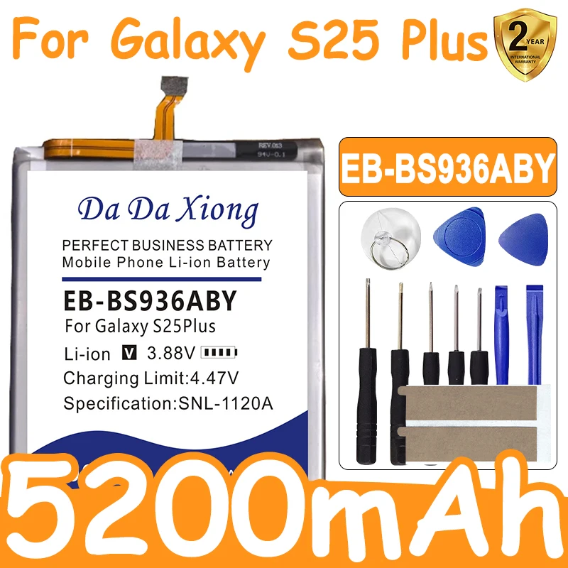 DaDaXiong New 4500mAh EB-BS936ABY New Battery for Samsung Galaxy S25+ S25Plus S25 Plus + Tools 
DaDaXiong New 4500mAh EB-BS936ABY New Battery for Samsung Galaxy S25+ S25Plus S25 Plus + Tools