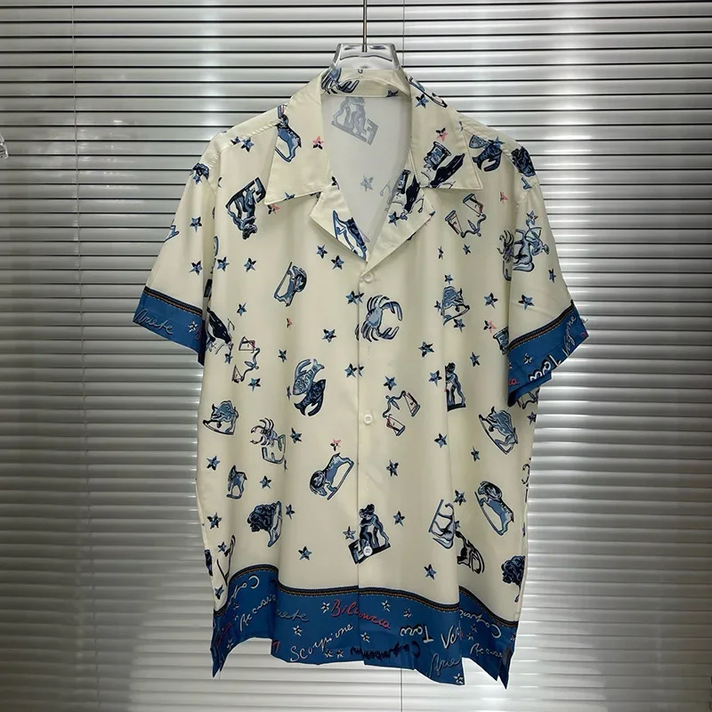 Fashion Luxury Royal Shirt Men Clothing Summer Streetwear Short Sleeve Digital Printed Mens Social Shirts Chemise Homme De Luxe
Fashion Luxury Royal Shirt Men Clothing Summer Streetwear Short Sleeve Digital Printed Mens Social Shirts Chemise Homme De Luxe