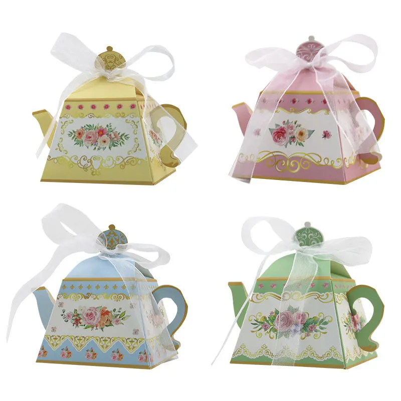 50Pcs Wedding Decorations of Vintage Teapot Paper Candy gift box for Cookie box and Teatime gift packs Party gift cake packing
50Pcs Wedding Decorations of Vintage Teapot Paper Candy gift box for Cookie box and Teatime gift packs Party gift cake packing