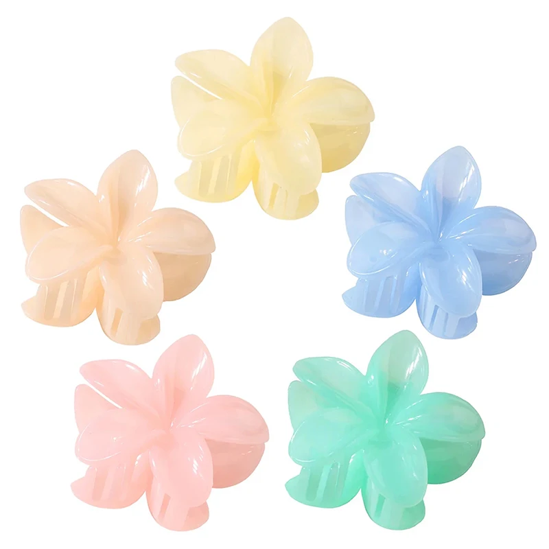 8CM Women Plastic Barrettes Sweet And Cute Plumeria Flower Shape Hairpin Shark Clip Hair Accessories Pure Color Jelly Style
8CM Women Plastic Barrettes Sweet And Cute Plumeria Flower Shape Hairpin Shark Clip Hair Accessories Pure Color Jelly Style