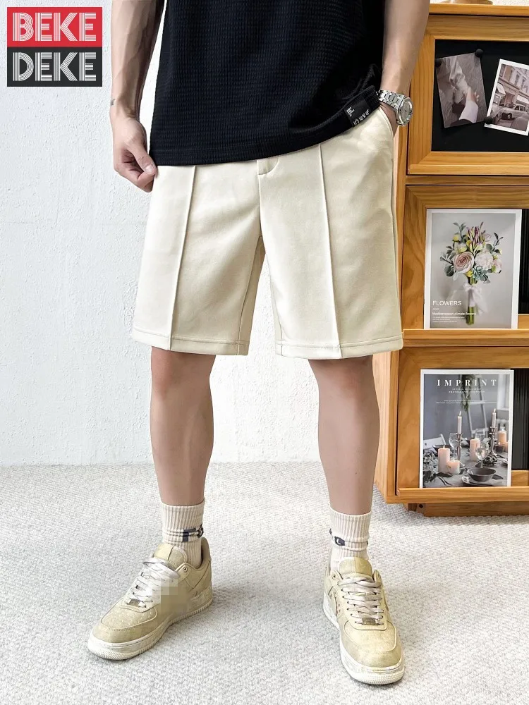 Summer Mens Casual Sweatpants Harajuku Loose Straight Knee Length Trousers Fashion High Street Solid Color Hip Hop Shorts Male
Summer Mens Casual Sweatpants Harajuku Loose Straight Knee Length Trousers Fashion High Street Solid Color Hip Hop Shorts Male