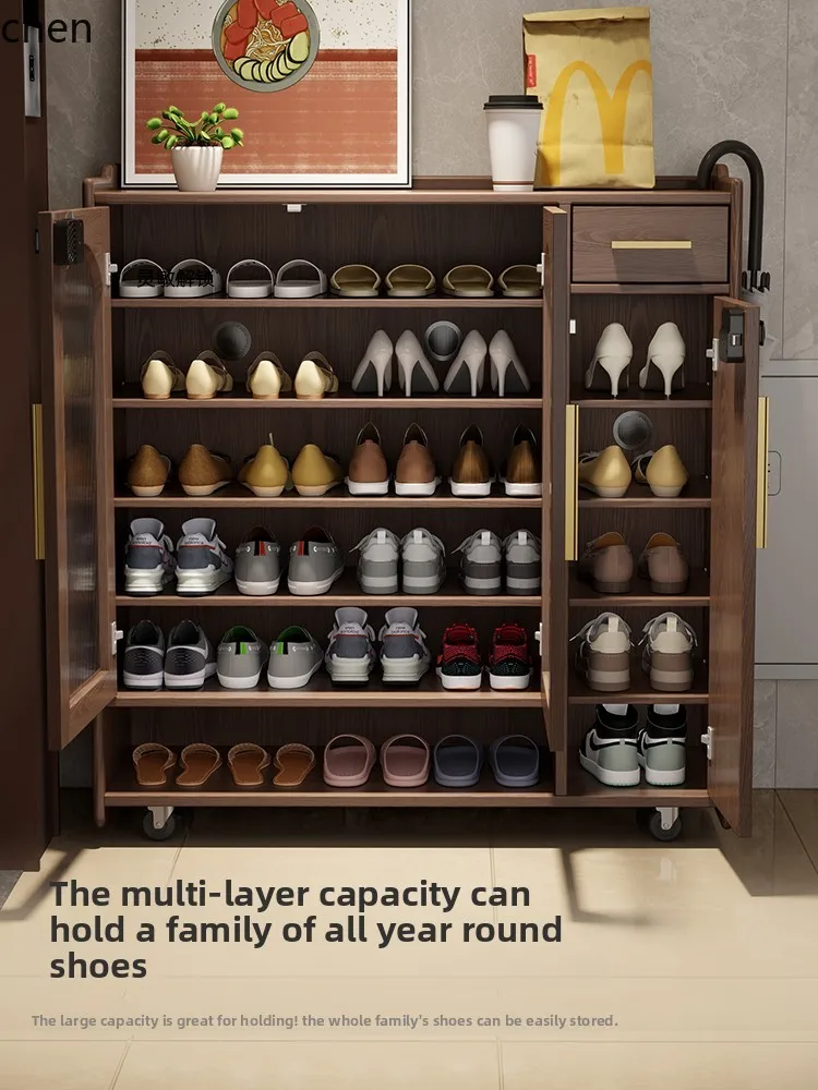 PYH home door movable corridor solid wood shoe cabinet outside the door elevator new large capacity
PYH home door movable corridor solid wood shoe cabinet outside the door elevator new large capacity