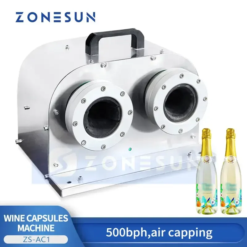 ZONESUN ZS-AC1 Double-Head Champagne Capsule Heat Shrink Machine
ZONESUN ZS-AC1 Double-Head Champagne Capsule Heat Shrink Machine
