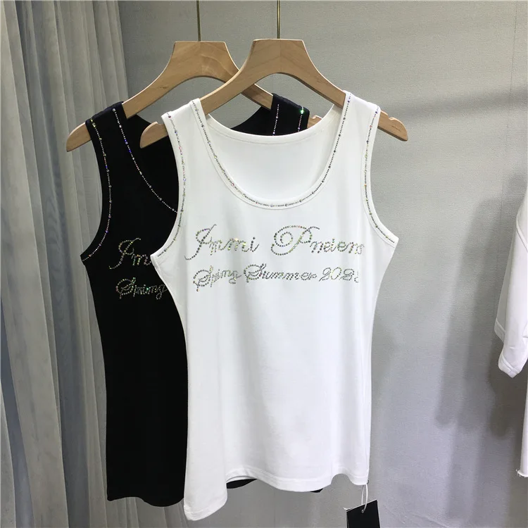 SZP European Heavy Industry Hot Stamping Vest Women's Black Versatile Letter Top
SZP European Heavy Industry Hot Stamping Vest Women's Black Versatile Letter Top