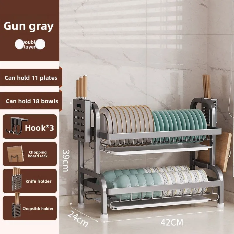 Multi-functional Kitchen Shelf Dish Storage Rack Dish Drain Rack Household Multifunctional Rack
Multi-functional Kitchen Shelf Dish Storage Rack Dish Drain Rack Household Multifunctional Rack