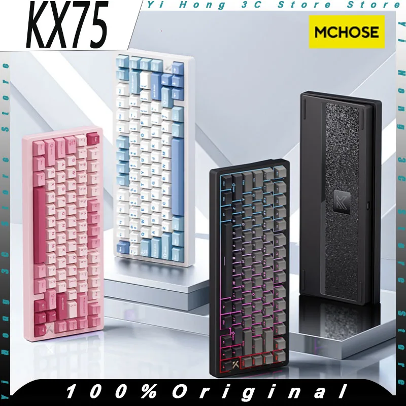 Механическая клавиатура MCHOSE KX75, беспроводная трехрежимная алюминиевая Hi-Fi газовая клавиатура, 81 клавиша, 8000 мАч, пользовательские клавиатуры для ПК, киберспорта, ноутбука
Механическая клавиатура MCHOSE KX75, беспроводная трехрежимная алюминиевая Hi-Fi газовая клавиатура, 81 клавиша, 8000 мАч, пользовательские клавиатуры для ПК, киберспорта, ноутбука