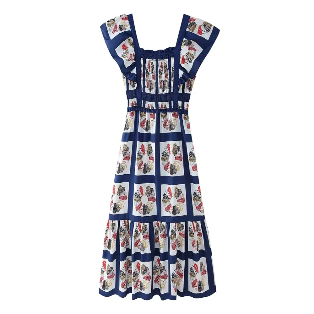LIBIELIY 2025 Summer New Women's European And American Style Fashion Butterfly Knot Open Back Square Neck Printed Dress
LIBIELIY 2025 Summer New Women's European And American Style Fashion Butterfly Knot Open Back Square Neck Printed Dress