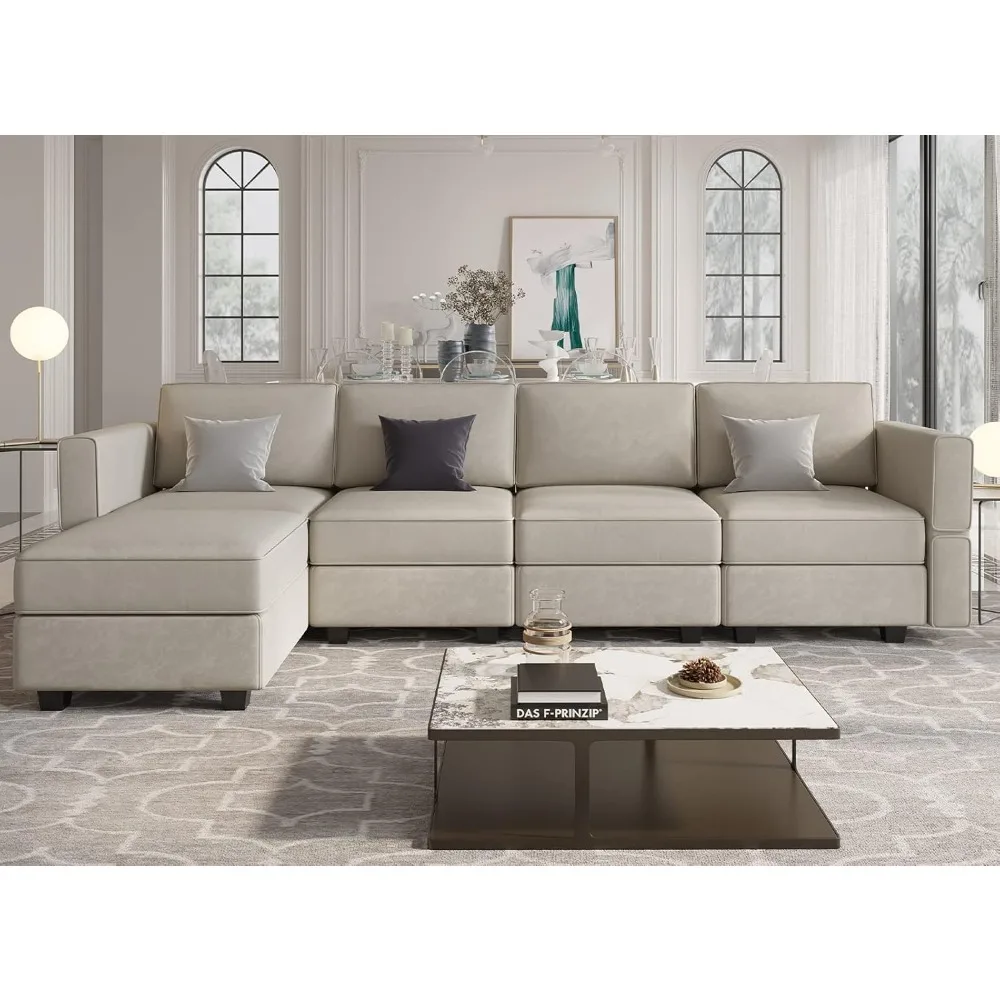 Modular Sectional Sofa Couch with Reversible Chaise Velvet L Shaped Couch with Storage 4-seat Convertible Sofa
Modular Sectional Sofa Couch with Reversible Chaise Velvet L Shaped Couch with Storage 4-seat Convertible Sofa