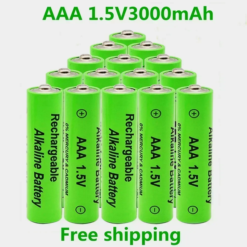 AAA 3000mAh Rechargeable Battery NI-MH 1.5 V AAA Battery for Clocks Mice Computers Toys So on Battery
AAA 3000mAh Rechargeable Battery NI-MH 1.5 V AAA Battery for Clocks Mice Computers Toys So on Battery