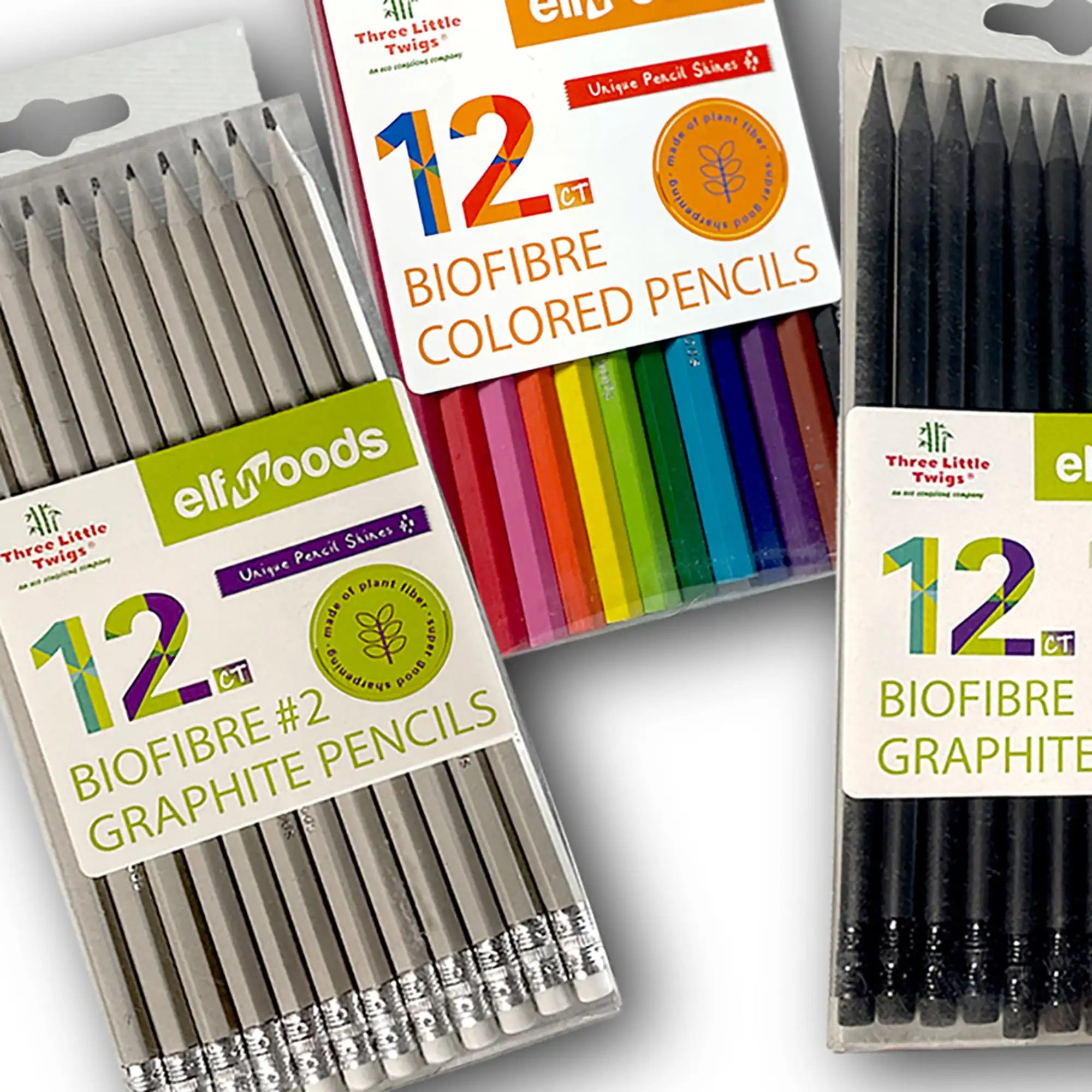 Elfwoods: Biofibre Pencils 3pk Bundle - 12ct Colored, 12ct Graphite, 12ct #2 Graphite, Eco-Friendly, Adult Drawing Art Supplies
Elfwoods: Biofibre Pencils 3pk Bundle - 12ct Colored, 12ct Graphite, 12ct #2 Graphite, Eco-Friendly, Adult Drawing Art Supplies