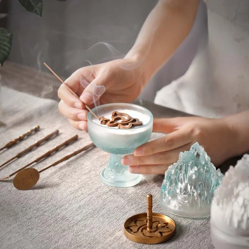 Многофункциональная стеклянная курильница Boshan, плита для ароматерапии, кабинет, офис, чайная комната, комната для йоги, инструмент для благовоний с печатью
Многофункциональная стеклянная курильница Boshan, плита для ароматерапии, кабинет, офис, чайная комната, комната для йоги, инструмент для благовоний с печатью