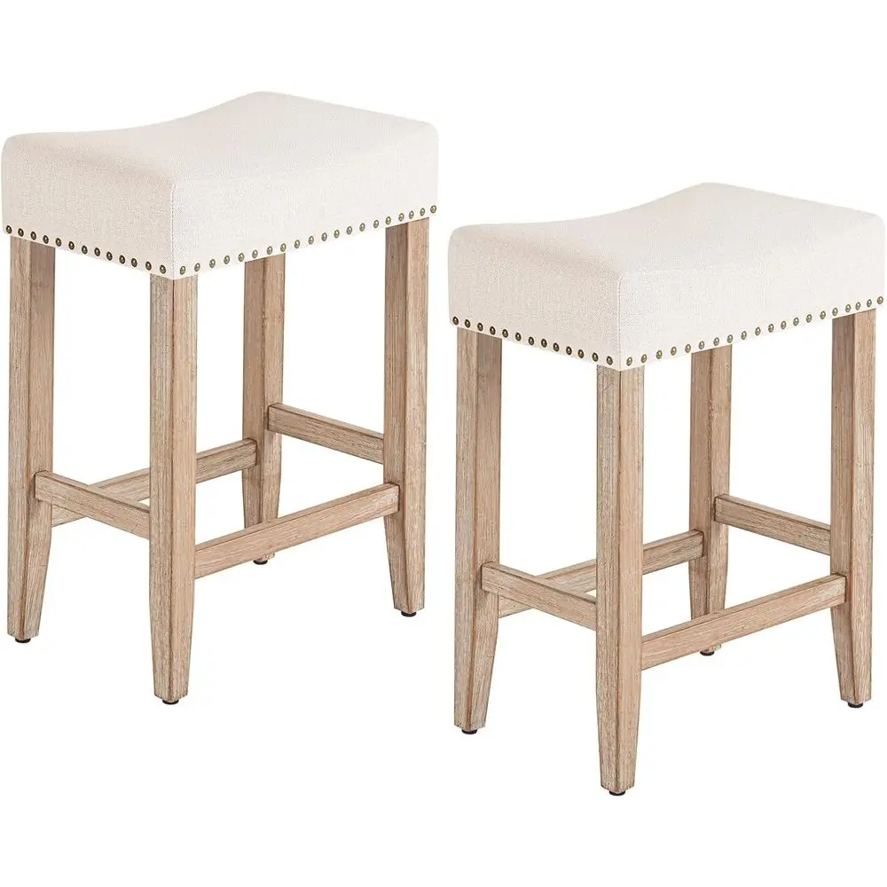 Bar Stools Set o 2, 26 Inch Counter Height Bar Stools,Upholstered Kitchen Barstools with Solid Wooden Legs, Stools or Kitchen Is
Bar Stools Set o 2, 26 Inch Counter Height Bar Stools,Upholstered Kitchen Barstools with Solid Wooden Legs, Stools or Kitchen Is