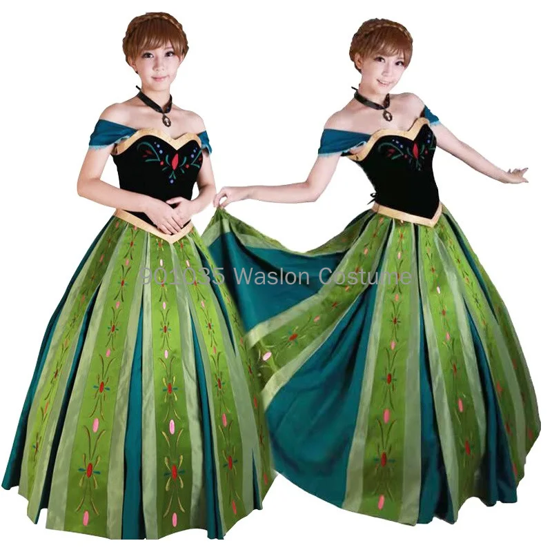 Princess Anna Cosplay Costumes Anime Women Female Adult Dress Clothing Necklace Suit Carnival Party Dress
Princess Anna Cosplay Costumes Anime Women Female Adult Dress Clothing Necklace Suit Carnival Party Dress