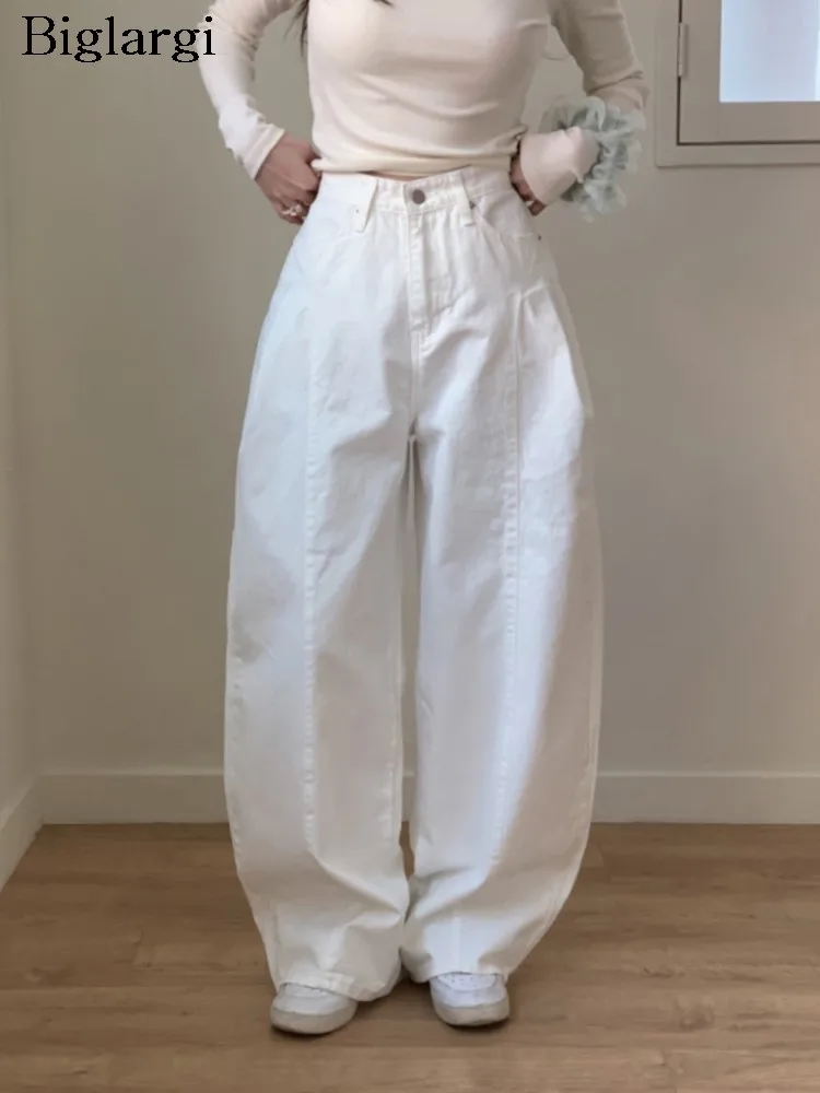 Jeans Spring Summer Wide Leg Pant Women Loose Pleated Fashion High Waist Ladies Trousers Korean Style Woman Long Pants
Jeans Spring Summer Wide Leg Pant Women Loose Pleated Fashion High Waist Ladies Trousers Korean Style Woman Long Pants