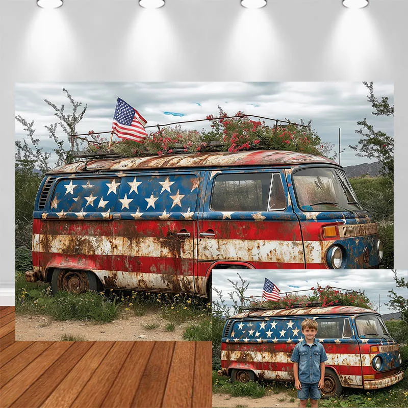 LS Independence Day Photography Background Vintage American Flag Camper Van Graffiti Decor Adult Portrait Photo Backdrop Studio
LS Independence Day Photography Background Vintage American Flag Camper Van Graffiti Decor Adult Portrait Photo Backdrop Studio