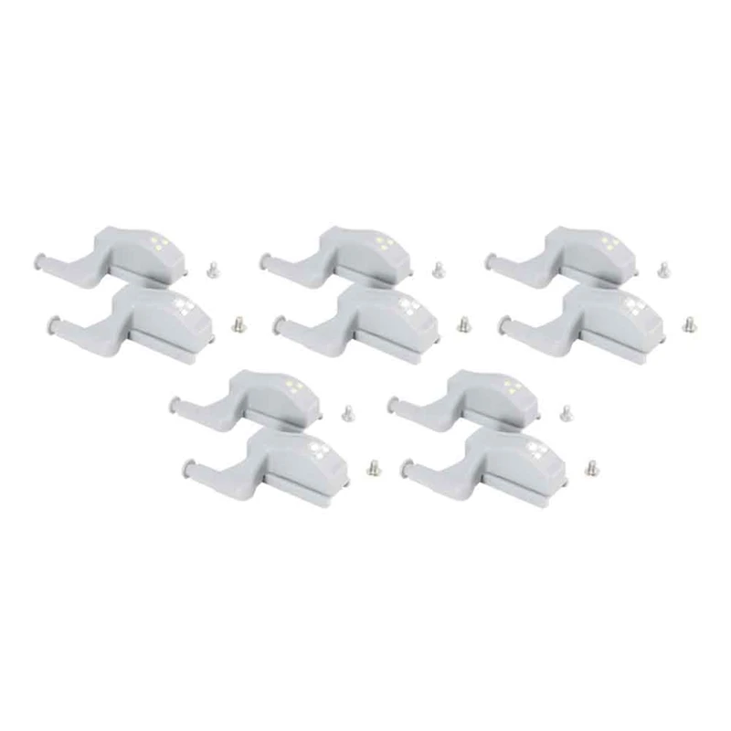 10 Piece LED Inner Hinge Lamp Wardrobe Hinge Light Under Cabinet Light White ABS For Bedroom Kitchen Closet
10 Piece LED Inner Hinge Lamp Wardrobe Hinge Light Under Cabinet Light White ABS For Bedroom Kitchen Closet