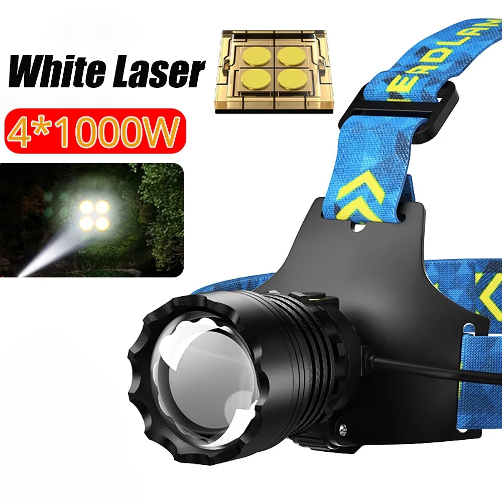 990000000000LM 4*1000W Shot Long Wick Power Headlamp XHP360 Head Torch Zoom XHP50 Headlight TYPE-C Rechargeable Fishing Lantern
990000000000LM 4*1000W Shot Long Wick Power Headlamp XHP360 Head Torch Zoom XHP50 Headlight TYPE-C Rechargeable Fishing Lantern