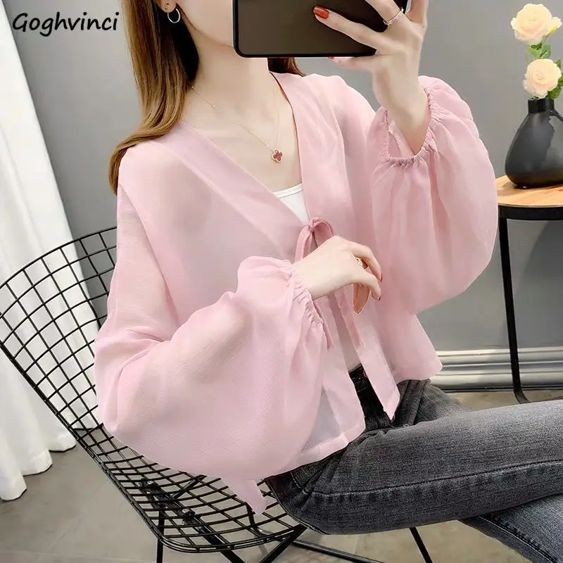 Sun-proof Shirts Women Loose All-match Fashion Camisas De Mujer Popular Hot Sale Pure Summer Thin Breathable Cropped Simple Chic
Sun-proof Shirts Women Loose All-match Fashion Camisas De Mujer Popular Hot Sale Pure Summer Thin Breathable Cropped Simple Chic
