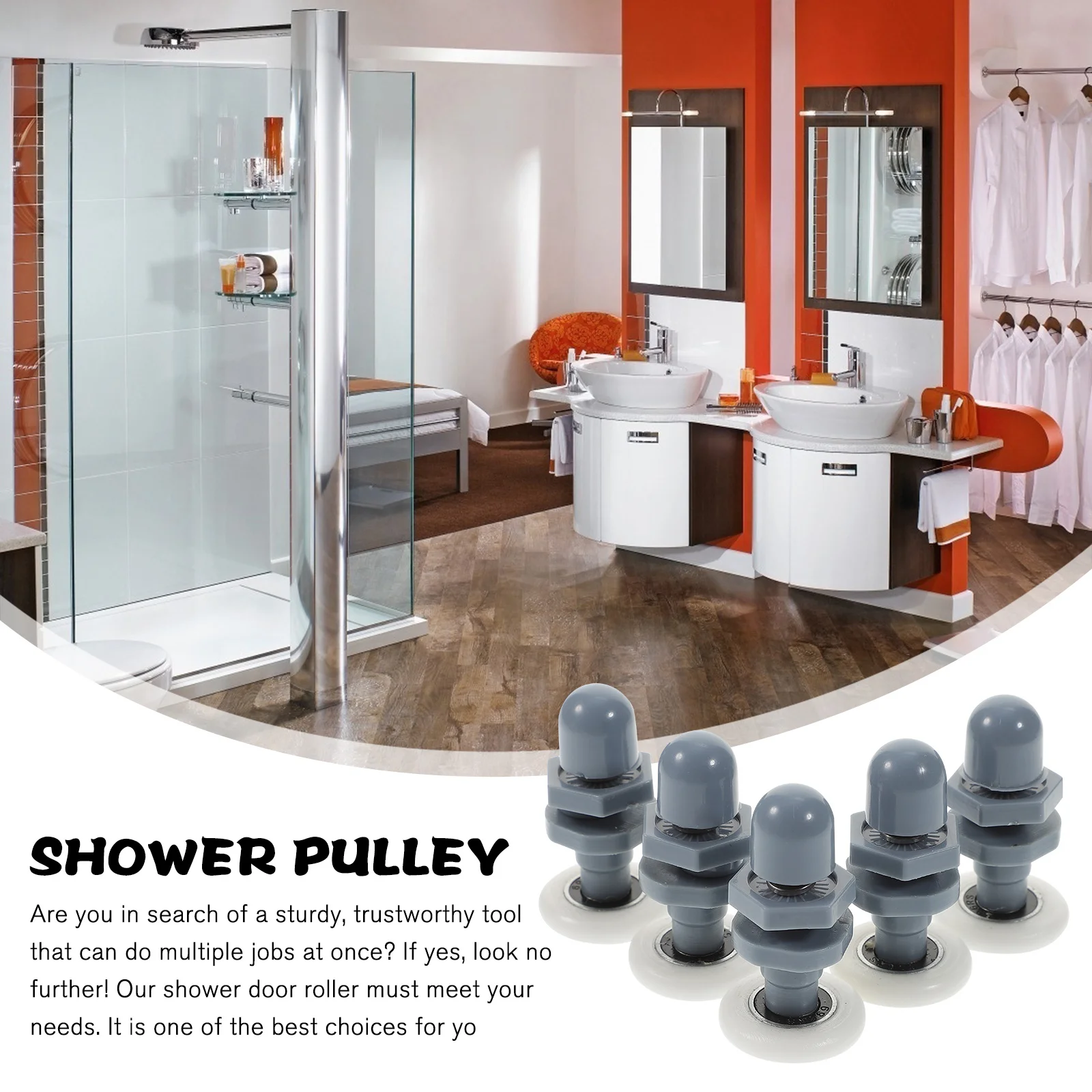 8Pcs Shower Door Hardware Smooth Sliding No Sliding Door Runners Replacement DIY Replacement Parts
8Pcs Shower Door Hardware Smooth Sliding No Sliding Door Runners Replacement DIY Replacement Parts