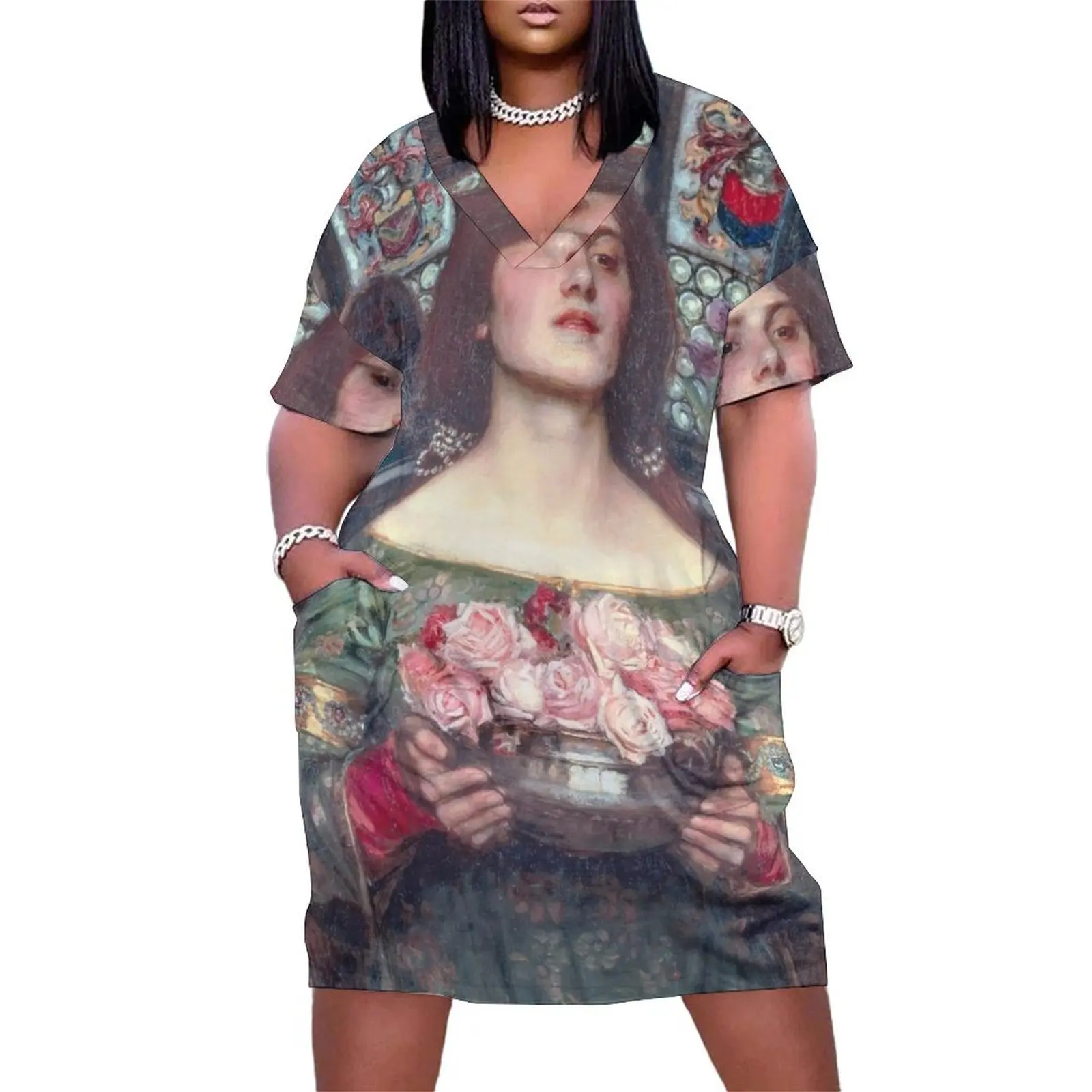 Gather Ye Rosebuds While Ye May by John William Waterhouse Loose Pocket Dress dress elegant chic wedding evening dresses
Gather Ye Rosebuds While Ye May by John William Waterhouse Loose Pocket Dress dress elegant chic wedding evening dresses