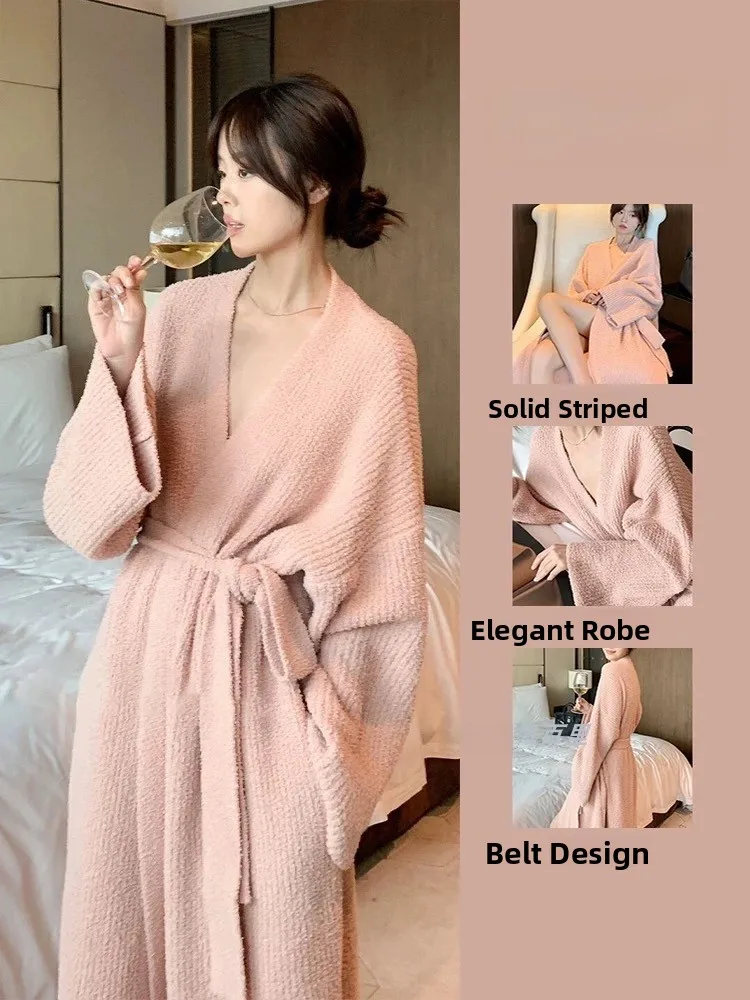 Thi Long Sve Spwear Women's Coral Fce Robe Winter Home Clothes Set Cute Pure Color Youth Size Winter Long Robe
Thi Long Sve Spwear Women's Coral Fce Robe Winter Home Clothes Set Cute Pure Color Youth Size Winter Long Robe