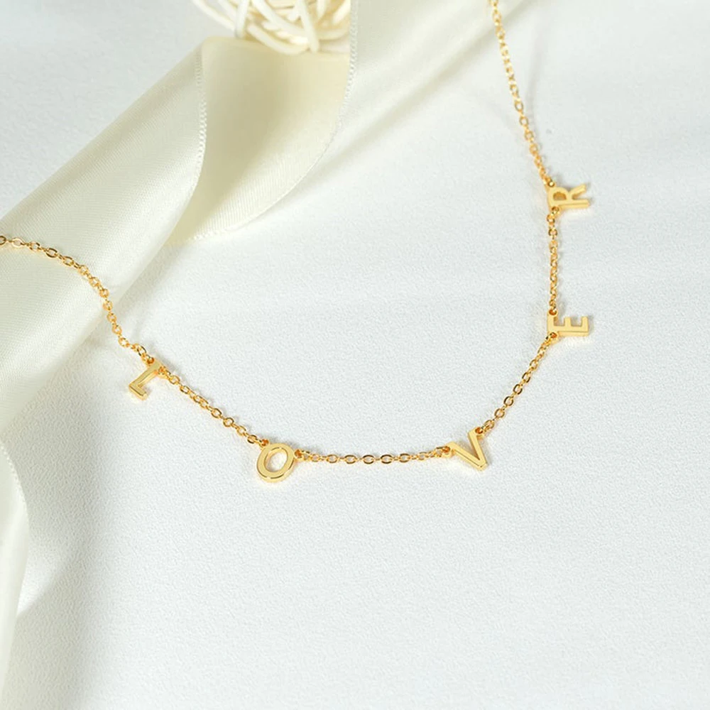 Multiple Letter Pendant Necklace Women Custom Name New Stainless Steel Minimalist Letter Charms Choker Jewelry Personalized Gift
Multiple Letter Pendant Necklace Women Custom Name New Stainless Steel Minimalist Letter Charms Choker Jewelry Personalized Gift