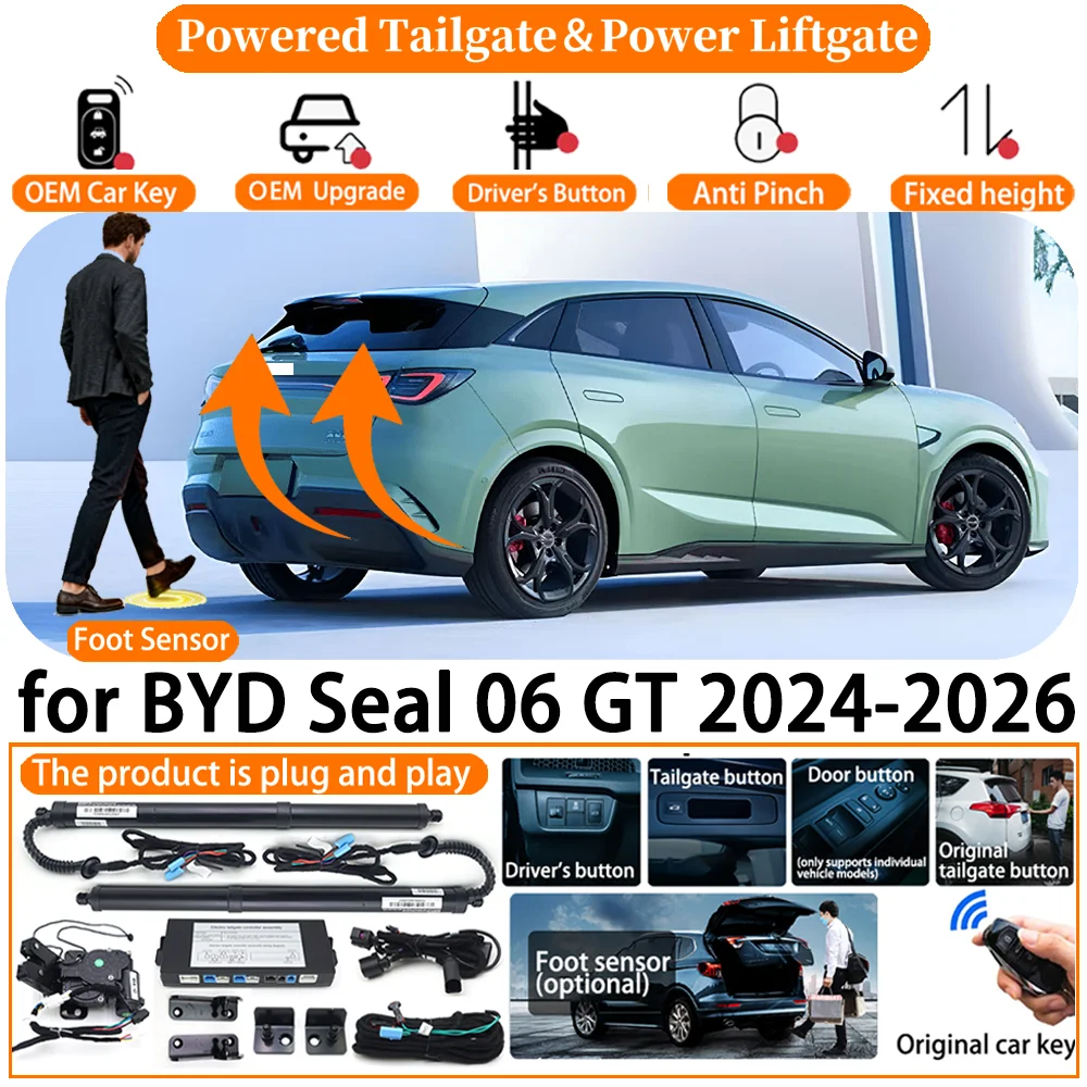 Car OEM Smart Powered Tailgate system for BYD Seal 06 GT 2024 2025 2026 Automatic Electric Power Tailgate Tail Gate Lift kit
Car OEM Smart Powered Tailgate system for BYD Seal 06 GT 2024 2025 2026 Automatic Electric Power Tailgate Tail Gate Lift kit