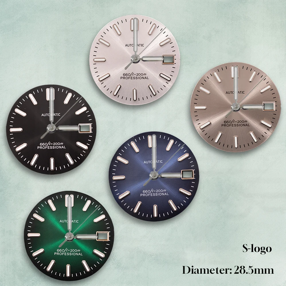 Luminary Art Dial 28.5mm for NH35/NH36 | Sunray Canvas, C3 Green Luminous | High-Quality Watch Modification Accessories
Luminary Art Dial 28.5mm for NH35/NH36 | Sunray Canvas, C3 Green Luminous | High-Quality Watch Modification Accessories