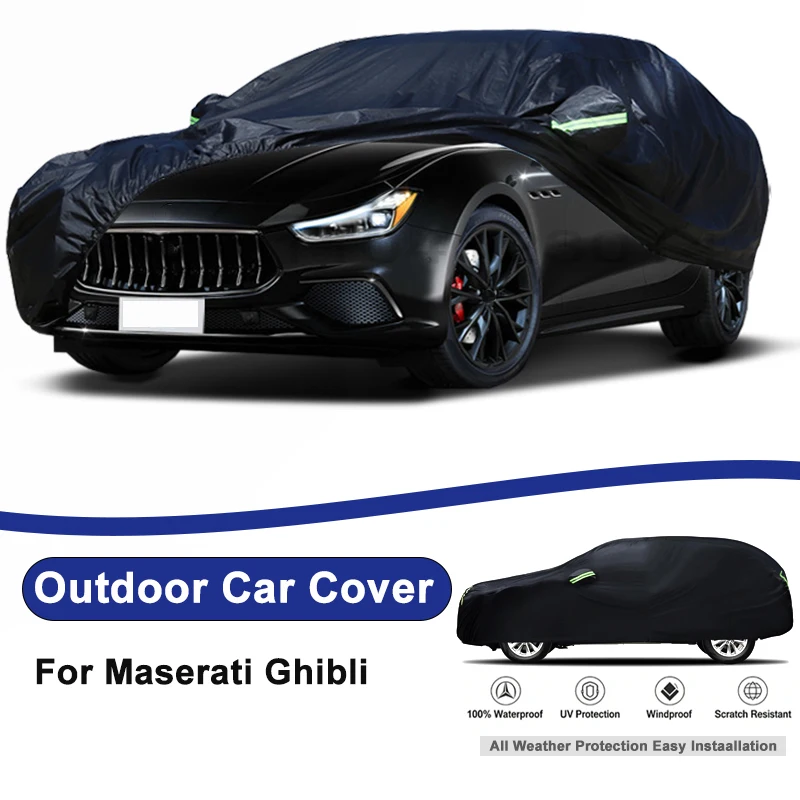 Outdoor Full Car Cover For Maserati Ghibli with Reflective Strips Waterproof Snowproof Dustproof UV Protection Auto Accessories
Outdoor Full Car Cover For Maserati Ghibli with Reflective Strips Waterproof Snowproof Dustproof UV Protection Auto Accessories