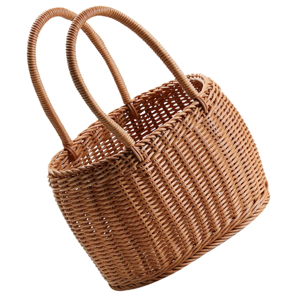 Multi-Function Hand Woven Basket with Handle Sundries Storage Basket for Flower Fruit Gift Picnic Decorative Use
Multi-Function Hand Woven Basket with Handle Sundries Storage Basket for Flower Fruit Gift Picnic Decorative Use