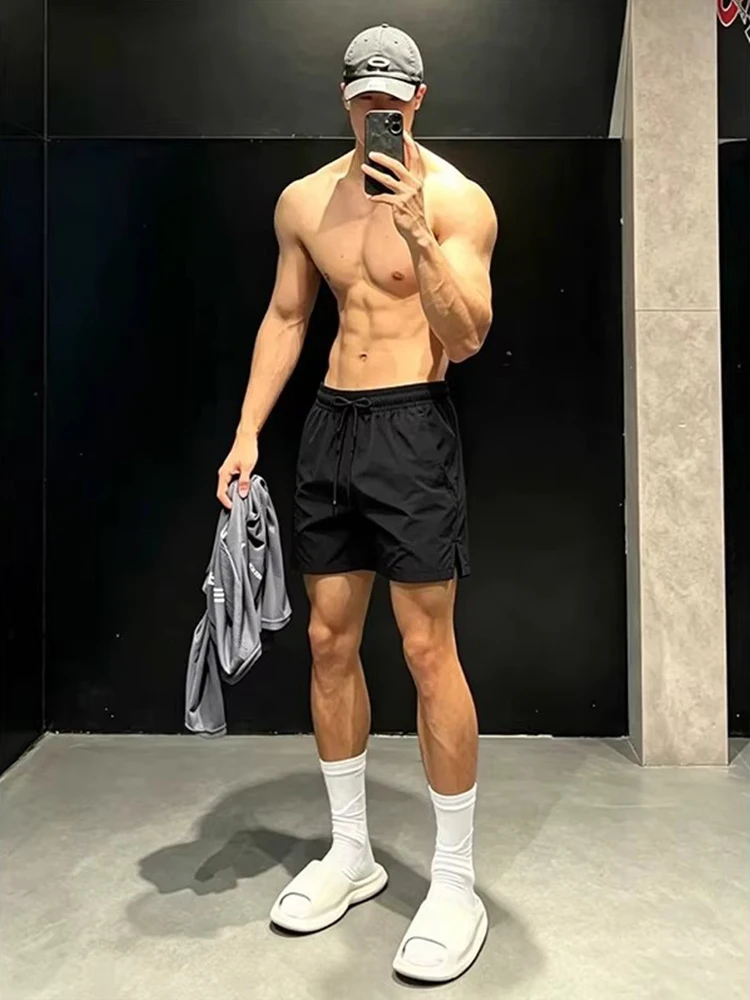Black Quick Dry Ice Silk Shorts Men's Summer Thin Breathable Three-Quarter Running Training Sports Pants Casual Loose Fit
Black Quick Dry Ice Silk Shorts Men's Summer Thin Breathable Three-Quarter Running Training Sports Pants Casual Loose Fit