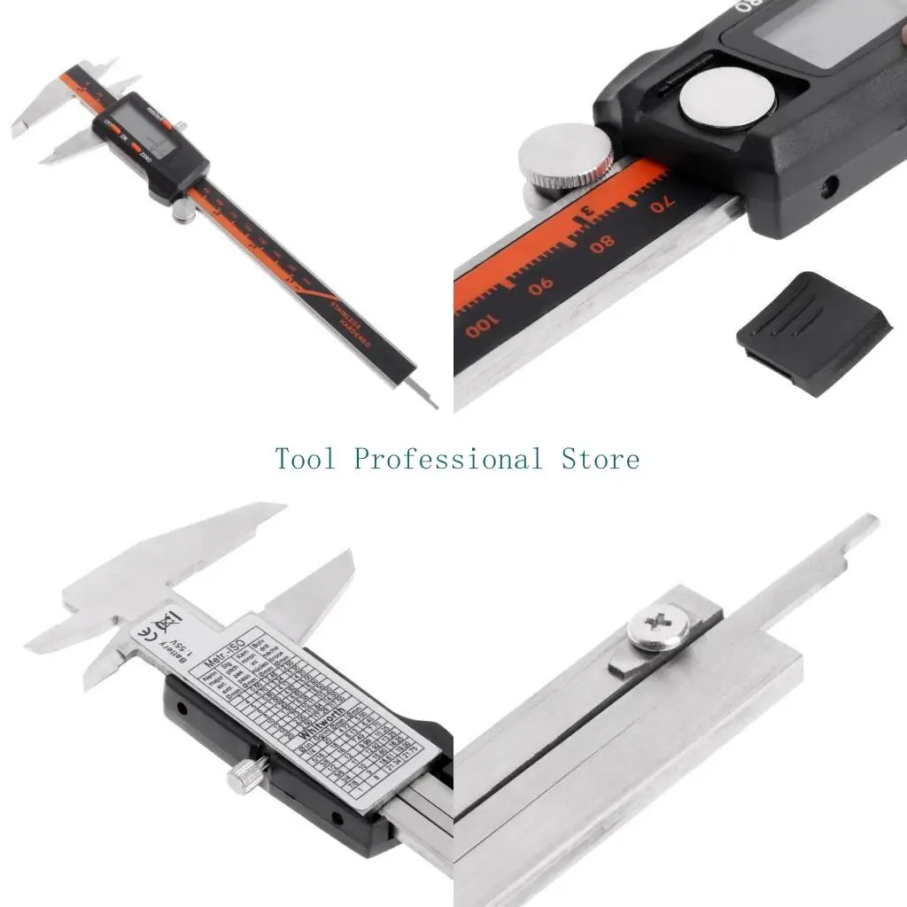 57QF Electronic Digital Caliper 0-6" Display Inch/Metric/Fractions Stainless Steel
57QF Electronic Digital Caliper 0-6" Display Inch/Metric/Fractions Stainless Steel
