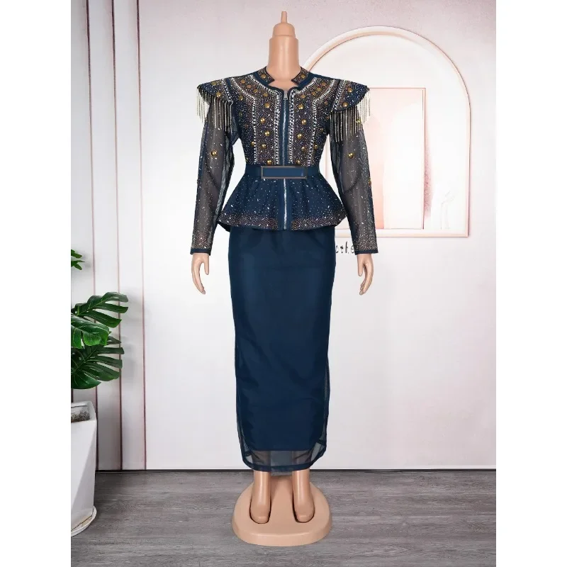 2 PCS Sets Tops And Skirts Suits Dashiki Ankara 2025 Outfits Gown Plus Size Wedding Party Dresses African Clothes for Women
2 PCS Sets Tops And Skirts Suits Dashiki Ankara 2025 Outfits Gown Plus Size Wedding Party Dresses African Clothes for Women