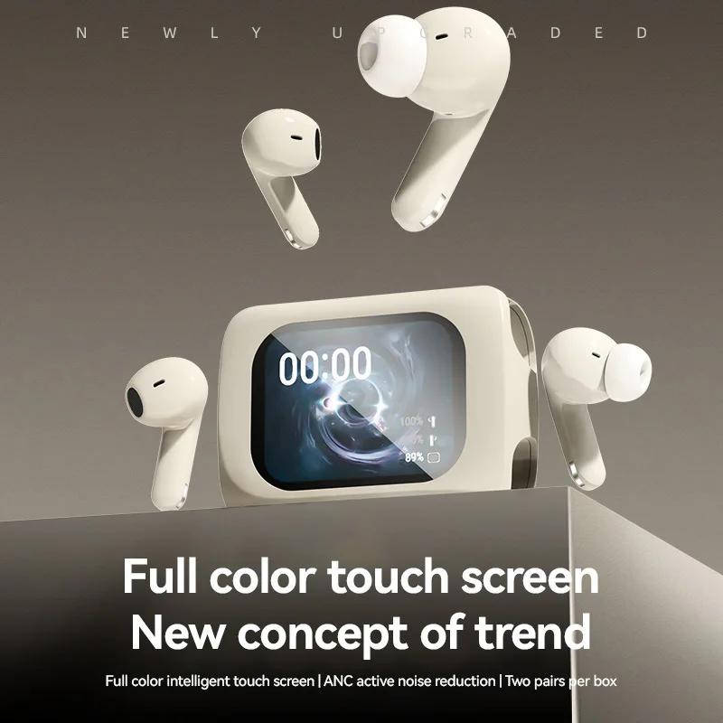 Full-color touch screen smart ANC noise-cancelling wireless Bluetooth headset in-ear ultra-long battery life
Full-color touch screen smart ANC noise-cancelling wireless Bluetooth headset in-ear ultra-long battery life
