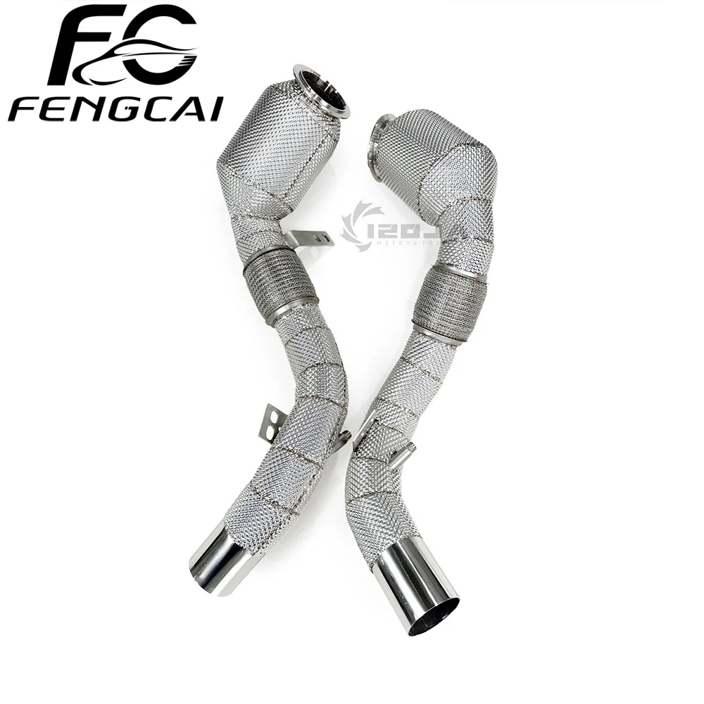 High quality exhaust downpipe for2016-2021BMW X6M F86 4.4T stainless steel exhaust pipe catalytic converter heat shield retrofit
High quality exhaust downpipe for2016-2021BMW X6M F86 4.4T stainless steel exhaust pipe catalytic converter heat shield retrofit