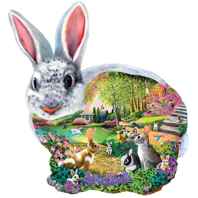 Unique Shape Animal Wooden Puzzle Rabbit Forest Puzzle Art Toys Family Games Home Decoration Educational Toy for Kids Gift
Unique Shape Animal Wooden Puzzle Rabbit Forest Puzzle Art Toys Family Games Home Decoration Educational Toy for Kids Gift
