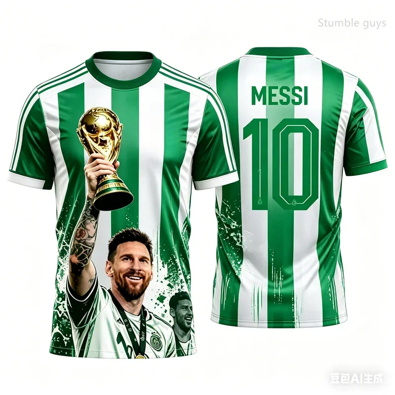 Mens Summer Street Casual Messi Football Art Short Sleeve T-shirt Sports Jersey Kids Boys Tops Outdoor Daily Life
Mens Summer Street Casual Messi Football Art Short Sleeve T-shirt Sports Jersey Kids Boys Tops Outdoor Daily Life