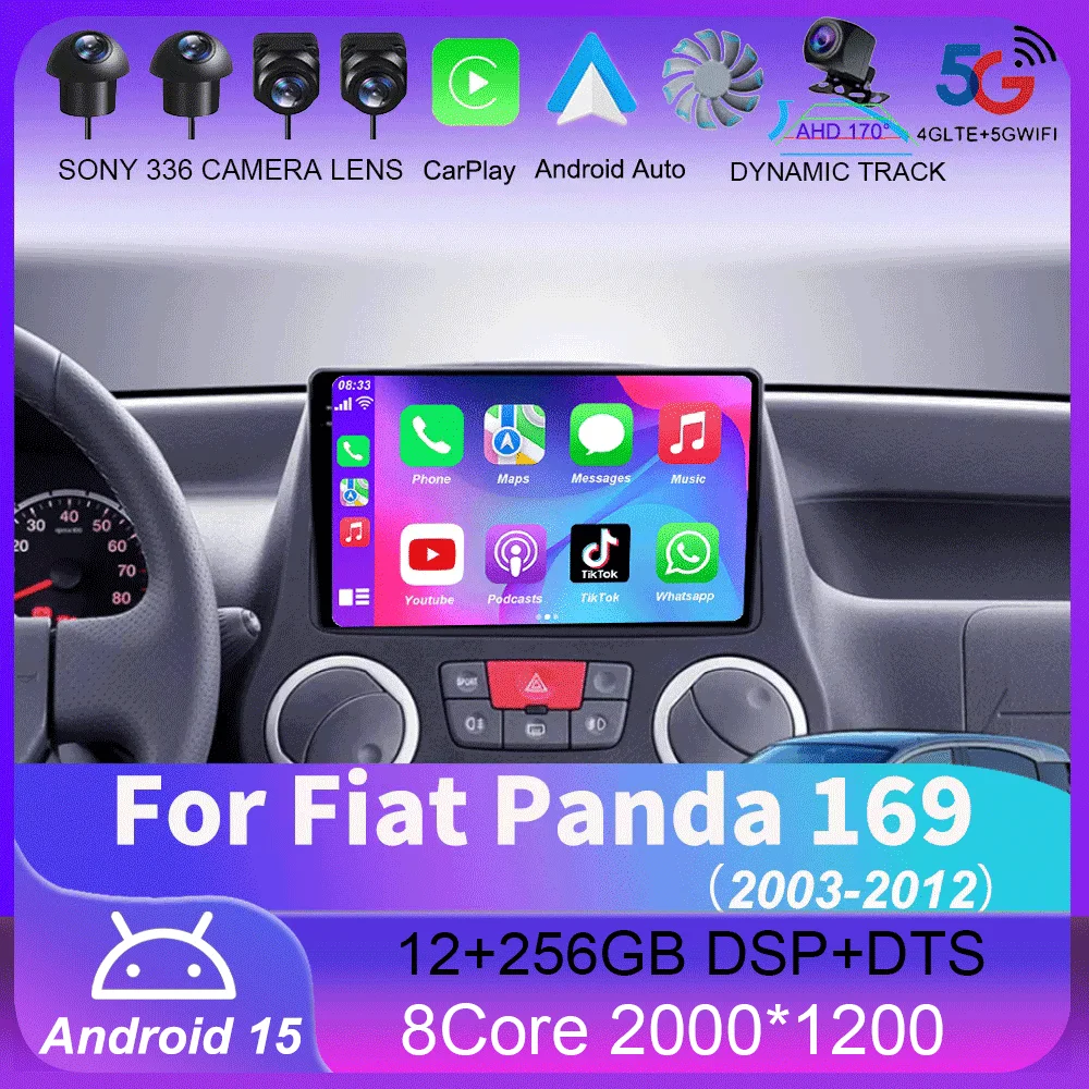 Car Radio For Fiat Panda 169 2003 - 2012 Multimedia Video Player Wireless Carplay And Wireless Android Auto Portable Universal T
Car Radio For Fiat Panda 169 2003 - 2012 Multimedia Video Player Wireless Carplay And Wireless Android Auto Portable Universal T