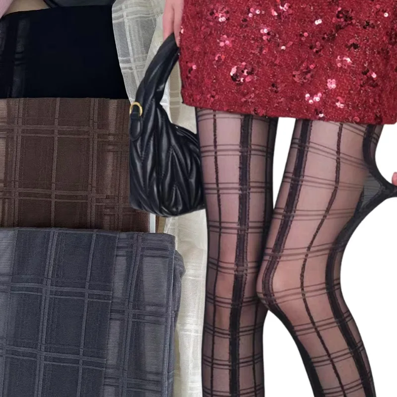 1/4pairs Fashion Plaid Tights Women Sheer Ultra Thin Stockings for Cosplay Party Sexy Mesh Breathable Pantyhose JK Ladies Girls
1/4pairs Fashion Plaid Tights Women Sheer Ultra Thin Stockings for Cosplay Party Sexy Mesh Breathable Pantyhose JK Ladies Girls