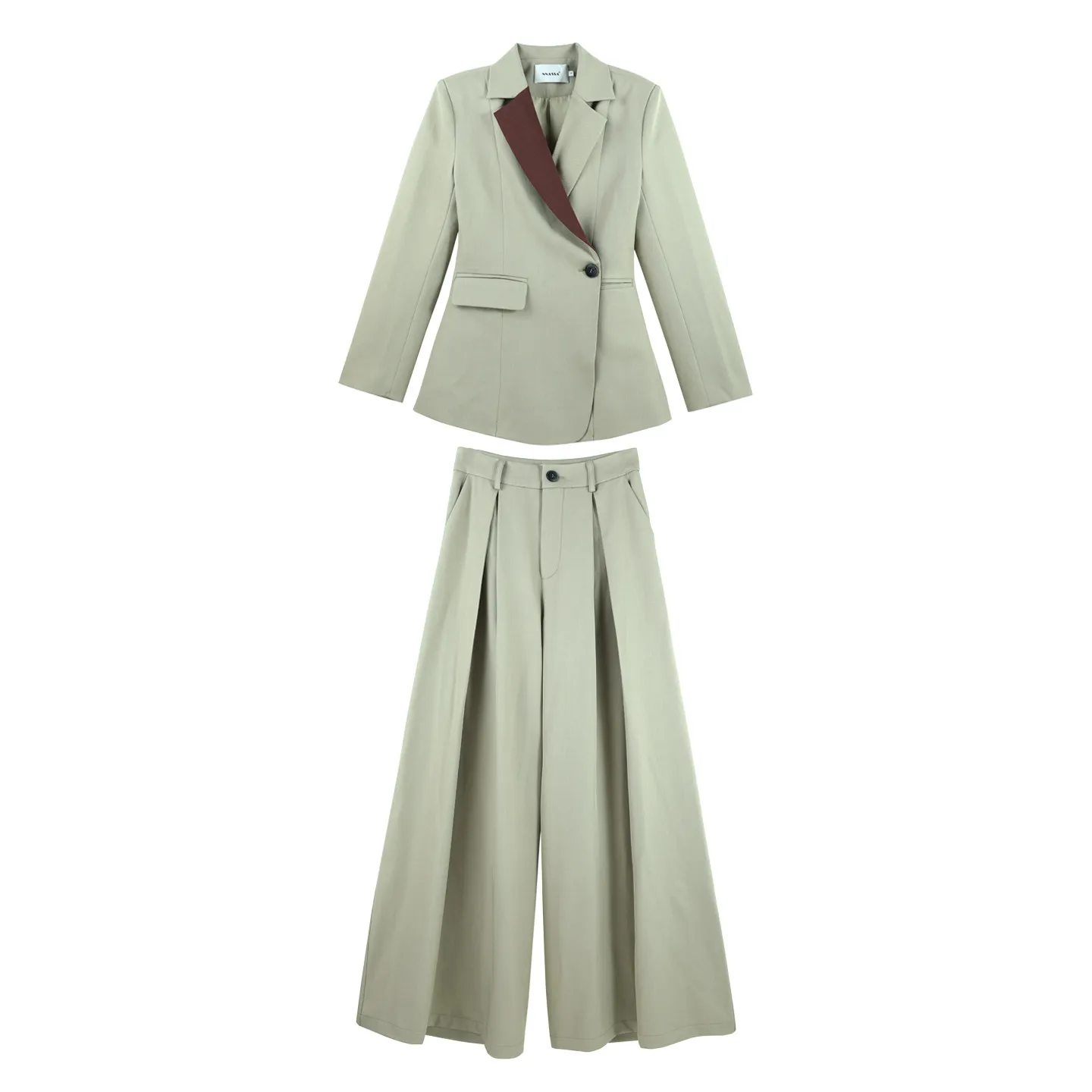 SuperAen Korean Style Women's Spring and Autumn 2026 New Blue V-neck Blazer Long Wide-leg Pants Sets
SuperAen Korean Style Women's Spring and Autumn 2026 New Blue V-neck Blazer Long Wide-leg Pants Sets