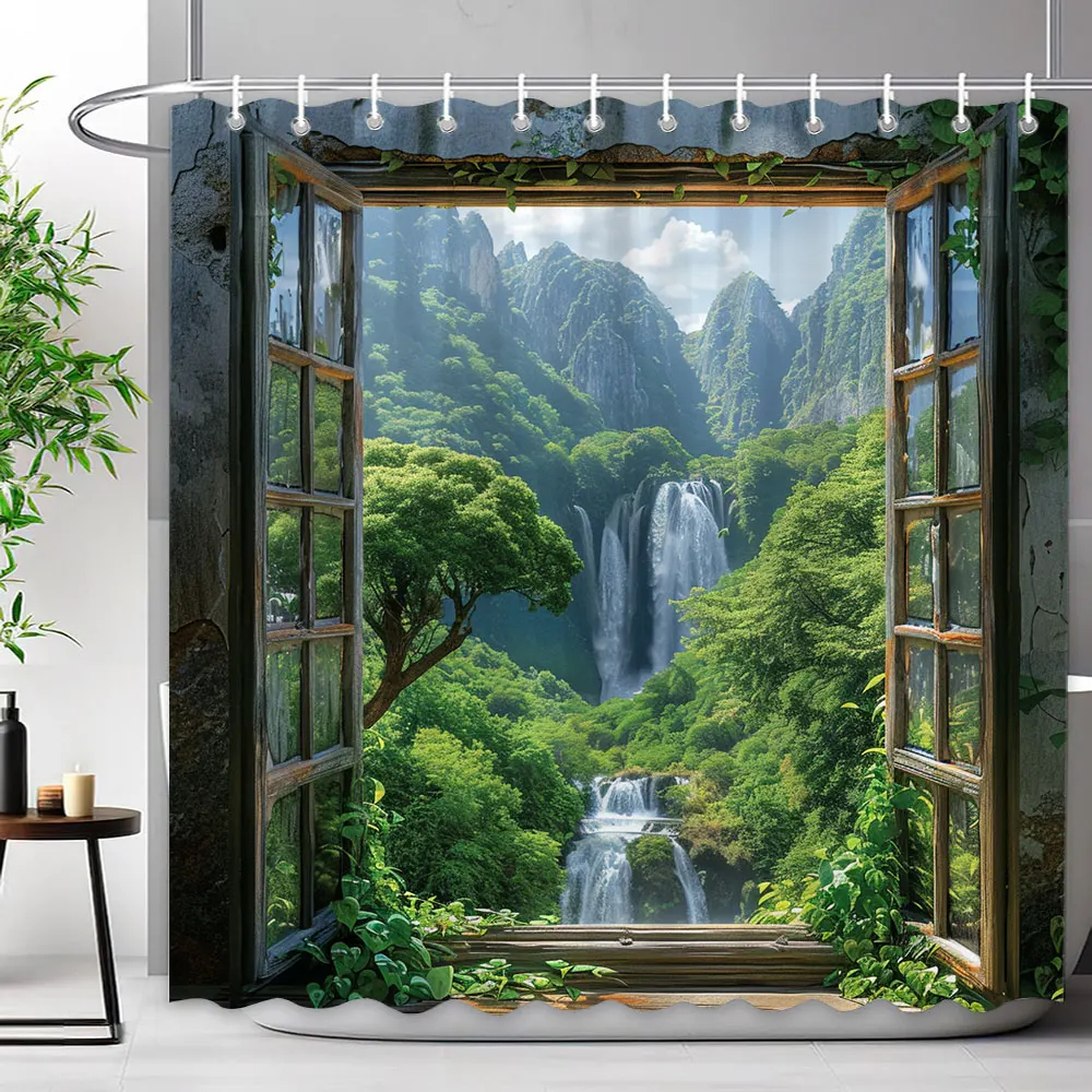 Chinese Archway Scenic Shower Curtain Landscape Waterfall Outdoor Landscape Polyester Fabric Shower Curtains Bathroom Decoration
Chinese Archway Scenic Shower Curtain Landscape Waterfall Outdoor Landscape Polyester Fabric Shower Curtains Bathroom Decoration
